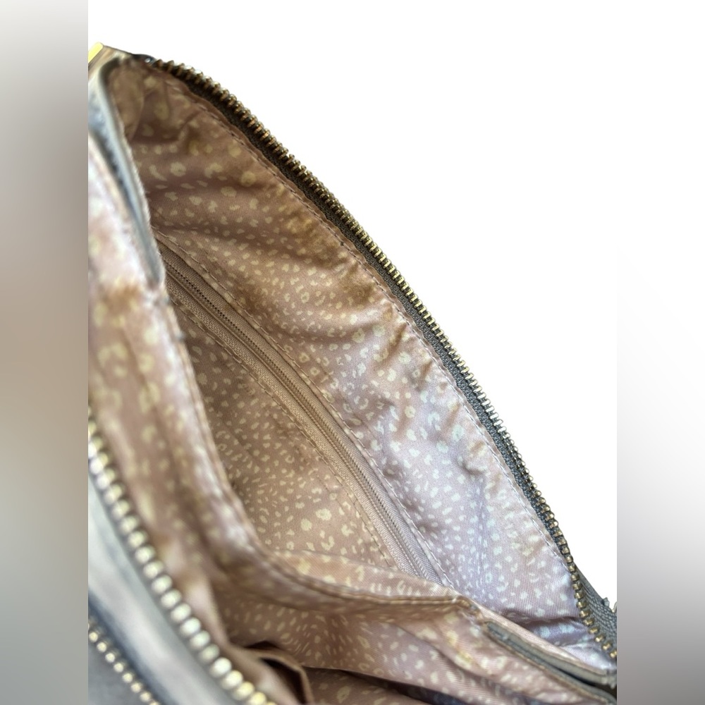 SOLD- VR NYC Braided O-Ring Messenger Crossbody Bag - Light Gray - Picture 16 of 16